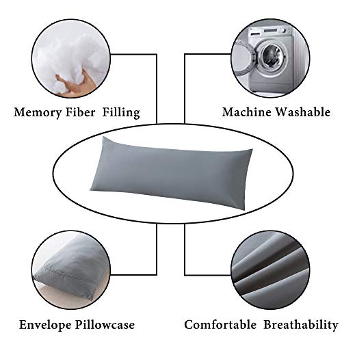 Ergonomic ELNIDO QUEEN body pillow for back and neck relief