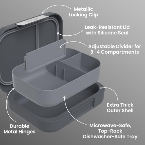 Bentgo Modern showing removable tray and divider detail