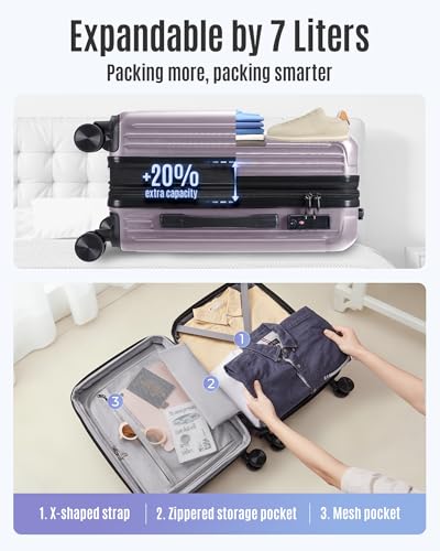 Adjustable aluminum handle on suitcase