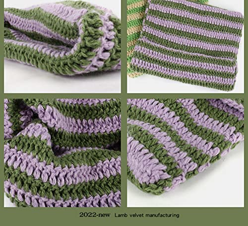 Handmade crochet texture detail on GGOOB beanie