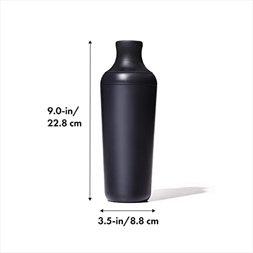 Close up of OXO cocktail shaker jigger cap