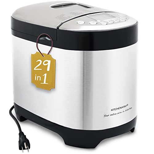KITCHENARM 29-in-1 bread machine stainless steel front view