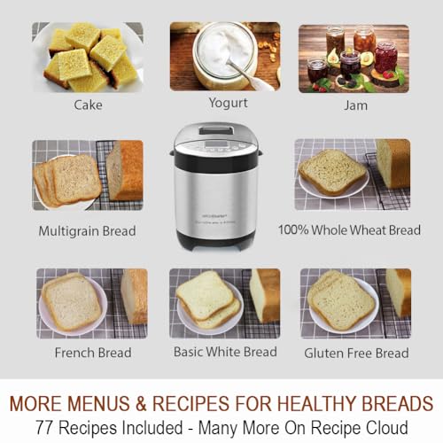 Side profile of KITCHENARM 29-in-1 bread maker