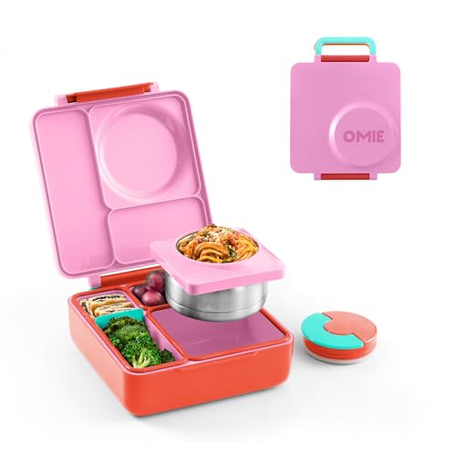 Omie OmieBox Kids Insulated Lunch Box Pink Berry