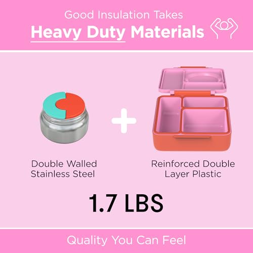 Pink Berry OmieBox bento compartments