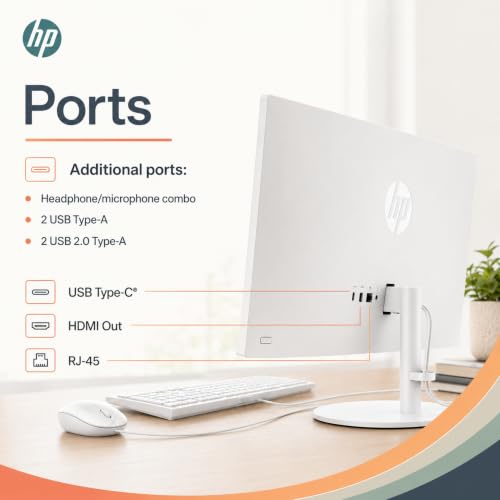 HP 22-inch desktop with tilt stand