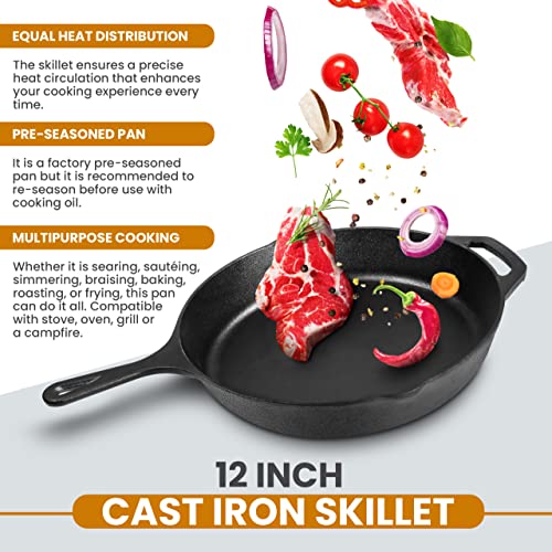 Utopia Kitchen cast iron ergonomic handles