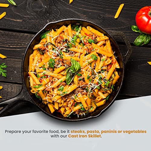 Utopia Kitchen cast iron cookware set components
