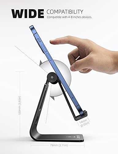 Black Lamicall smartphone stand rear view