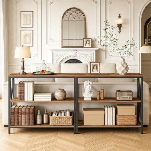 Console table used behind a sofa