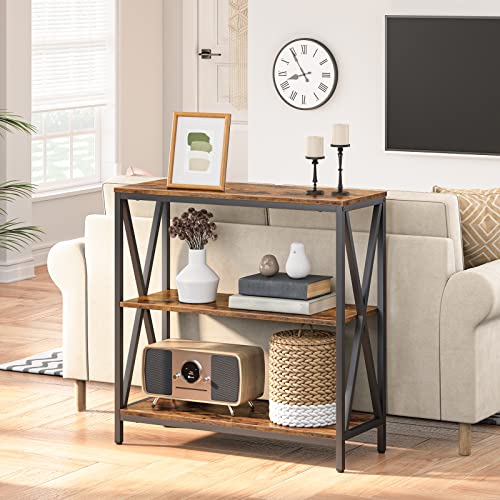 Full front view of the 3-tier hallway table