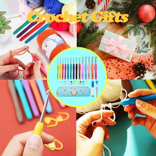 Multicolor ergonomic hooks arranged for display