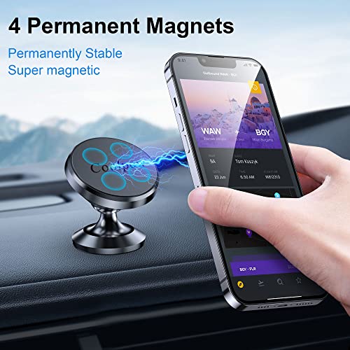 Smartphone mounted on Coolpow car accessory