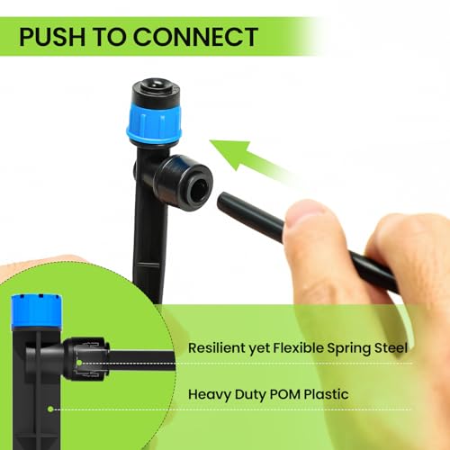 Quick-connect fittings for irrigation system