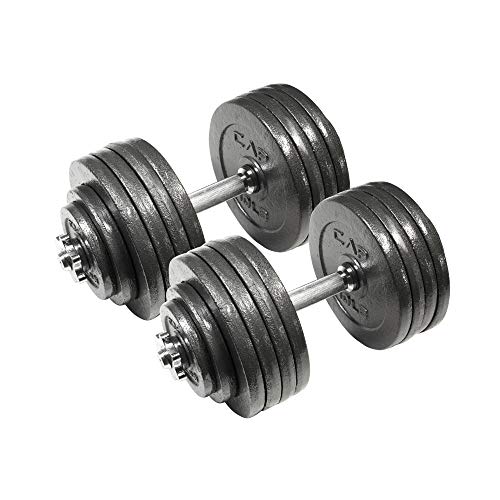 CAP Barbell 200-Pound Adjustable Dumbbell Weight Set full view