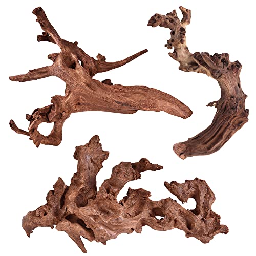 Three pieces of majoywoo natural driftwood