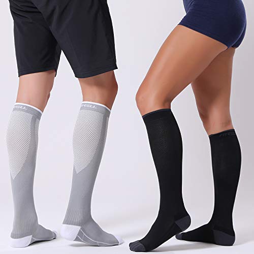 Close up of FITRELL compression sock fabric texture