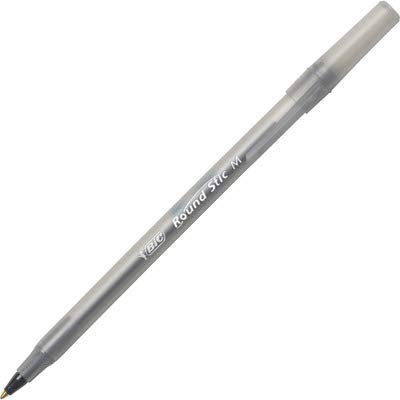 BIC Round Stic frosted cap detail