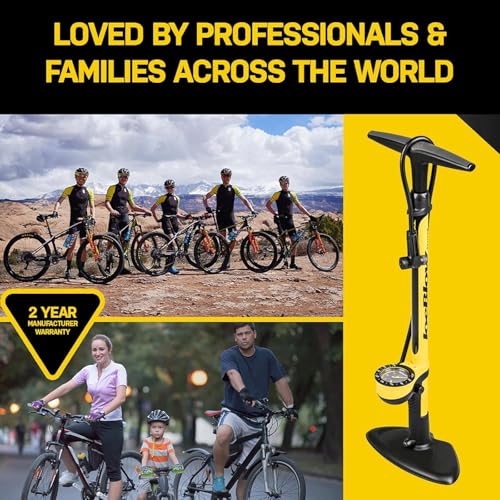 Topeak JoeBlow Sport III yellow and black finish
