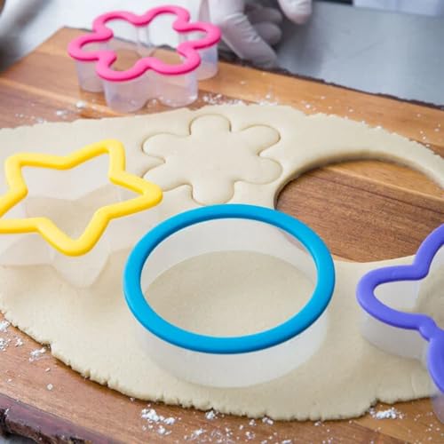 Assorted flower and star shaped cutters