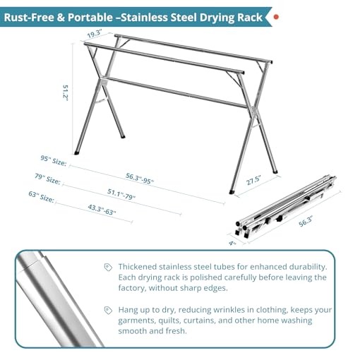 Non-slip foot caps on JAUREE stainless steel rack