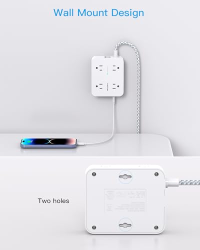HANYCONY Power Strip with flat plug