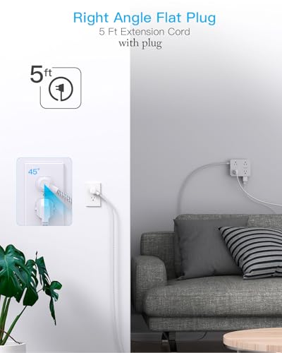 HANYCONY Wall mountable power strip