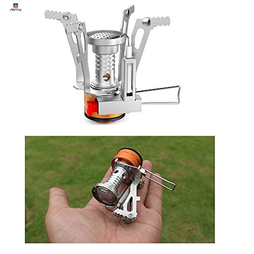 AOTU camping stove with flame control valve