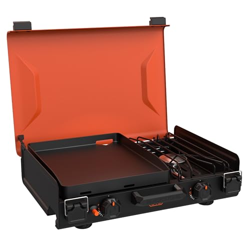 Blackstone 2364 camping griddle folded for transport