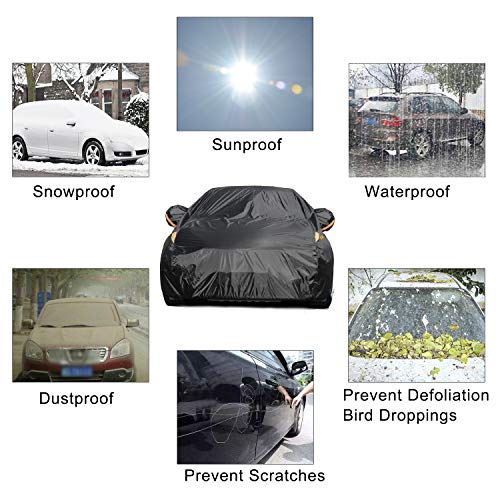 Reflective strips on COLOR RAIN TIME car cover