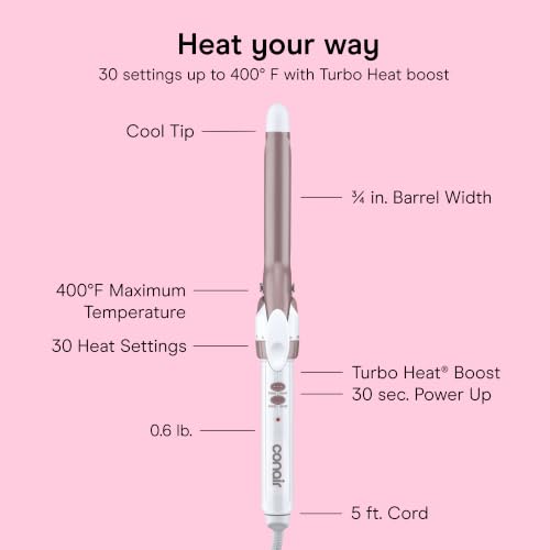 Conair curling iron temperature control dial