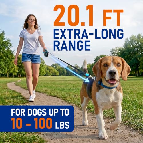 Ergonomic handle of the Peflex 20.1 ft dog leash
