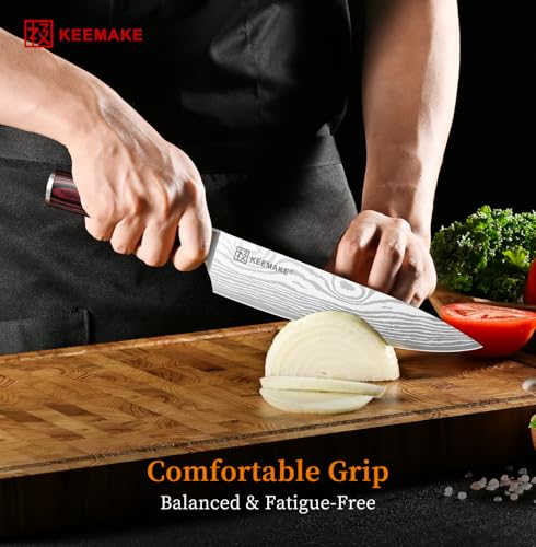Side profile of KEEMAKE 8-inch kitchen knife