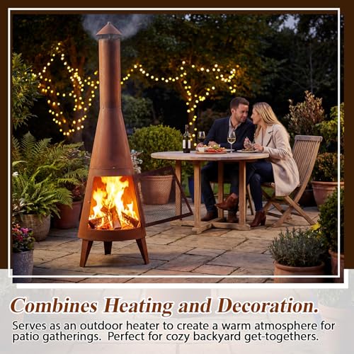 Firewood grate and poker included with Ferrochef fire pit