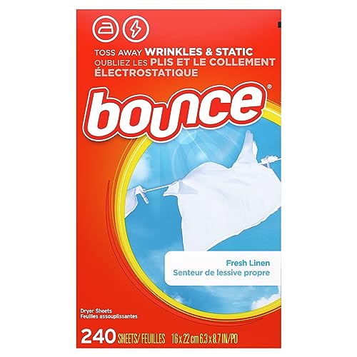 Bounce Fresh Linen sheets product label