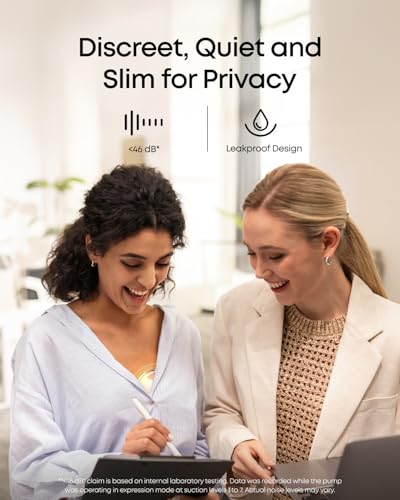 Side profile of white eufy wearable pump