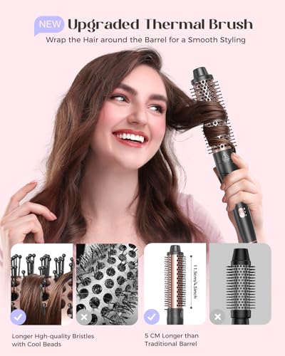 Lopeie curling iron handle with temperature controls