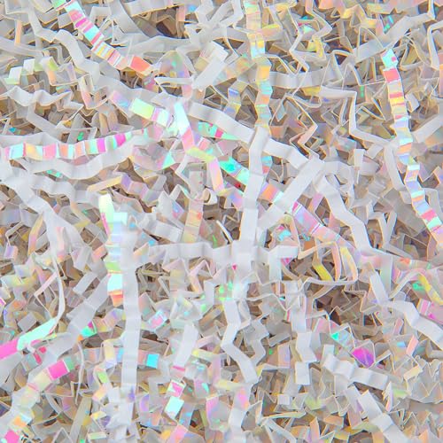 Caleihd Crinkle Cut Paper Shred Filler Diamond White package