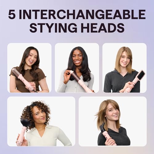 Ergonomic handle and control buttons of Wavytalk brush
