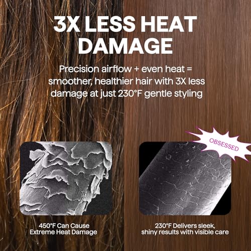 Wavytalk air brush with round thermal styling head