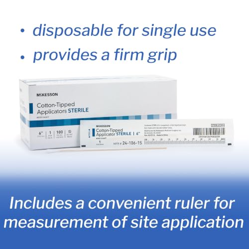 Individually wrapped sterile cotton swab