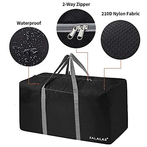 Black ZALALAS 96L travel bag in use