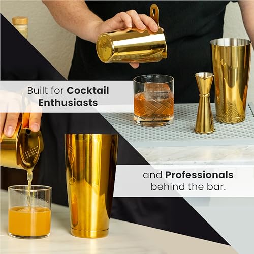 Professional 18 oz cocktail shaker tins