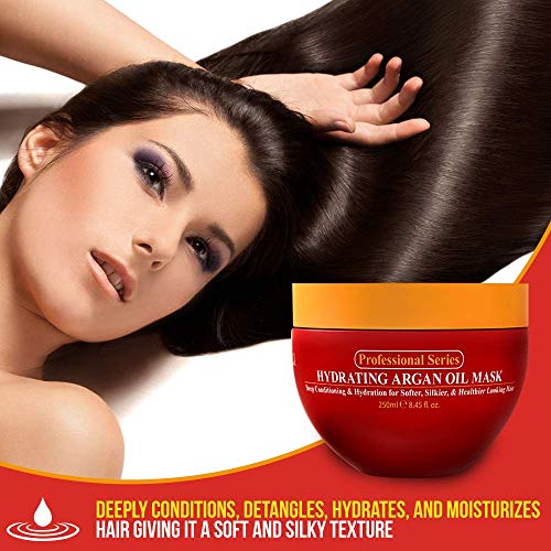 White hair mask texture in open jar