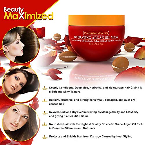 Side view of 8.45 fl oz Arvazallia hair mask