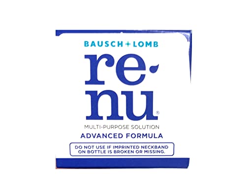 Bausch + Lomb Renu Multi-Purpose Contact Lens Solution Travel Size 2 Fl Oz Pack of 3 rear view