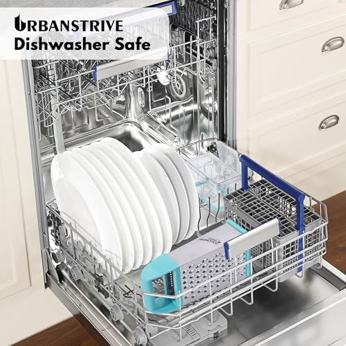 Blue cheese grater storage container setup