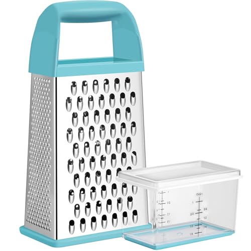 Top down view of 4-sided kitchen grater