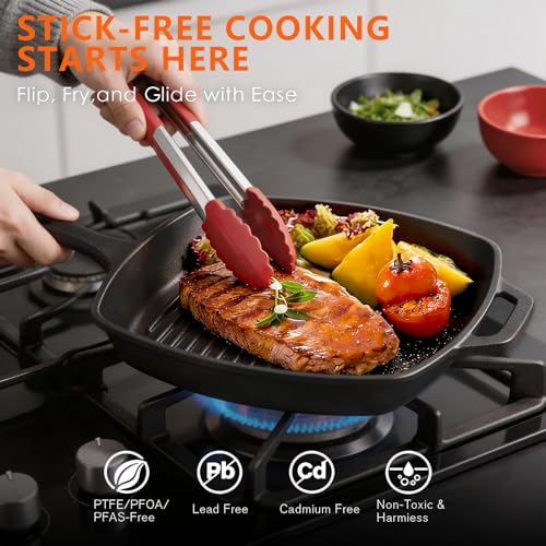 8 inch and 10.25 inch cast iron skillets