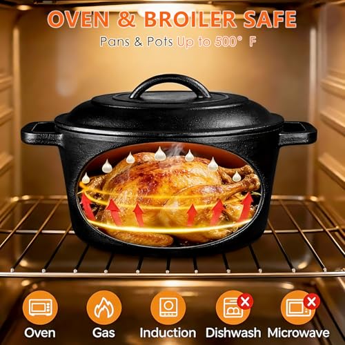 10.5 inch cast iron round griddle